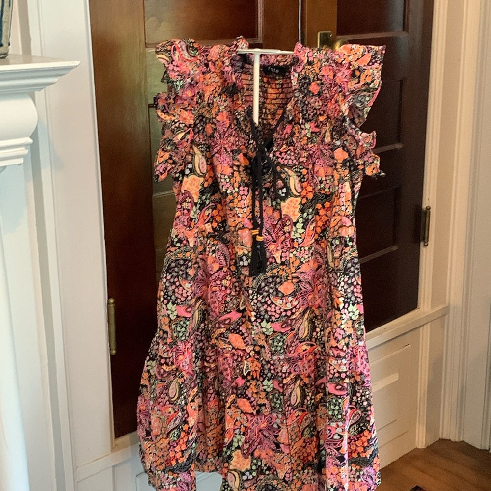 Fate floral ruffle sleeve dress. Worn 1x